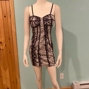 Snake Cocktail Dress